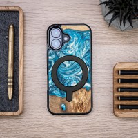 mini: Bewood Resin Case for Apple iPhone 16 - Planets - Uranus with MagSafe (4)