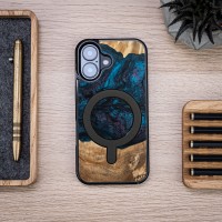 mini: Etui Bewood Unique do iPhone 16 - Planets - Neptun z MagSafe (4)