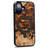 mini: Etui Bewood Unique do iPhone 16 - Orange z MagSafe (2)
