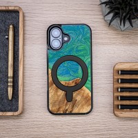 mini: Etui Bewood Unique do iPhone 16 - Neons - Tokyo z MagSafe (4)