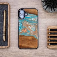 mini: Etui Bewood Unique do iPhone 16 Plus - Planets - Saturn (3)