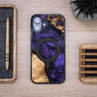 mini: Etui Bewood Unique do iPhone 16 Plus - Violet z MagSafe (4)