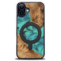 mini: Etui Bewood Unique do iPhone 16 Plus - Turquoise z MagSafe (1)