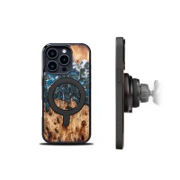mini: Etui Bewood Unique do iPhone 16 Pro - Planets - Ziemia z MagSafe (3)