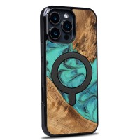 mini: Bewood Resin Case for Apple iPhone 16 Pro Max - Turquoise with MagSafe (2)