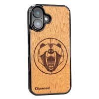 mini: Drewniane Etui Bewood do iPhone 16 NIEDŹWIEDŹ MERBAU (2)