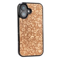 mini: Drewniane Etui Bewood do iPhone 16 KWIATY POLNE ANIEGRE (2)