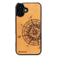 mini: Drewniane Etui Bewood do iPhone 16 Plus TRAVELER MERBAU (1)