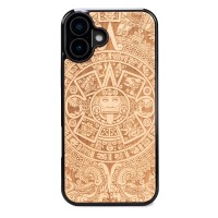 mini: Drewniane Etui Bewood do iPhone 16 Plus KALENDARZ AZTECKI ANIEGRE (1)