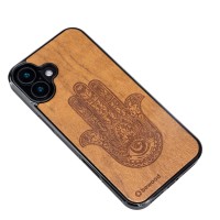mini: Drewniane Etui Bewood do iPhone 16 Plus HAMSA IMBUIA (3)