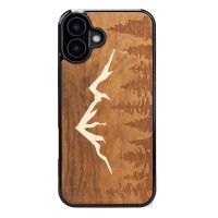 mini: Drewniane Etui Bewood do iPhone 16 Plus GÓRY IMBUIA (1)