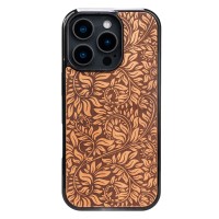 mini: Drewniane Etui Bewood do iPhone 16 Pro LIŚCIE JABŁOŃ (1)