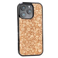 mini: Drewniane Etui Bewood do iPhone 16 Pro KWIATY POLNE ANIEGRE (2)