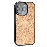 mini: Drewniane Etui Bewood do iPhone 16 Pro KALENDARZ AZTECKI ANIEGRE (2)