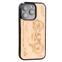 mini: Drewniane Etui Bewood do iPhone 16 Pro HARLEY PATENT ANIEGRE (2)