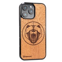 mini: Drewniane Etui Bewood do iPhone 16 Pro Max NIEDŹWIEDŹ MERBAU (2)