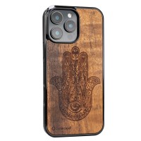 mini: Drewniane Etui Bewood do iPhone 16 Pro Max HAMSA IMBUIA (2)