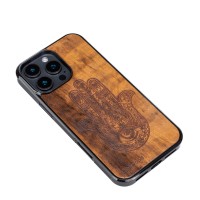 mini: Drewniane Etui Bewood do iPhone 16 Pro Max HAMSA IMBUIA (3)