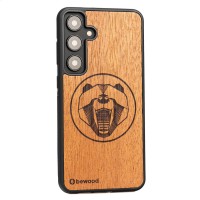 mini: Drewniane Etui Bewood do Samsung Galaxy S24 FE 5G NIEDŹWIEDŹ MERBAU (2)