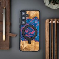 mini: Etui Bewood Unique do Samsung Galaxy S24 FE 5G - Neons - Vegas z MagSafe (3)