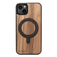 mini: Apple iPhone 15 Plus American Walnut Bewood Wood Case with MagSafe (1)