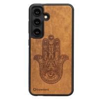 mini: Drewniane Etui Bewood do Samsung Galaxy S25 HAMSA IMBUIA (1)