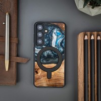 mini: Etui Bewood Unique do Samsung Galaxy S25 - Planets - Ziemia z MagSafe (3)