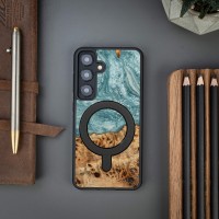 mini: Etui Bewood Unique do Samsung Galaxy S25 - Planets - Uran z MagSafe (3)