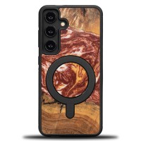mini: Etui Bewood Unique do Samsung Galaxy S25 - Planets - Mars z MagSafe (1)