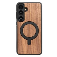 mini: Drewniane Etui Bewood do Samsung Galaxy S25 Plus ORZECH AMERYKAŃSKI z MagSafe (1)