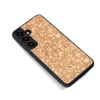 mini: Drewniane Etui Bewood do Samsung Galaxy S25 Plus KWIATY POLNE ANIEGRE (3)