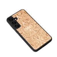 mini: Samsung Galaxy S25 Plus Aztec Calendar Anigre Bewood Wood Case (3)