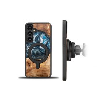 mini: Etui Bewood Unique do Samsung Galaxy S25 Plus - Planets - Ziemia z MagSafe (2)