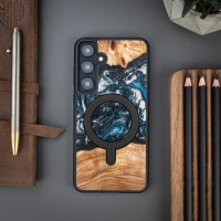 mini: Etui Bewood Unique do Samsung Galaxy S25 Plus - Planets - Ziemia z MagSafe (3)
