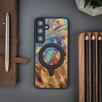 mini: Etui Bewood Unique do Samsung Galaxy S25 Plus - Planets - Merkury z MagSafe (3)