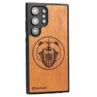 mini: Drewniane Etui Bewood do Samsung Galaxy S25 Ultra NIEDŹWIEDŹ MERBAU (2)
