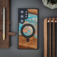 mini: Etui Bewood Unique do Samsung Galaxy S25 Ultra - Planets - Saturn z MagSafe (3)