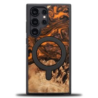 mini: Bewood Resin Case for Samsung Galaxy S25 Ultra - Orange with MagSafe (1)