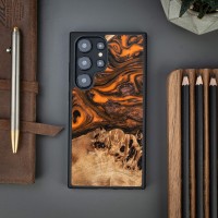 mini: Etui Bewood Unique do Samsung Galaxy S25 Ultra - Orange (2)