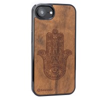 mini: Drewniane Etui Bewood do iPhone 17e / 16e HAMSA IMBUIA (2)