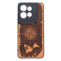 mini: Drewniane Etui Bewood do Motorola Edge 50 Neo / 60 Neo RÓŻA WIATRÓW MERBAU (1)