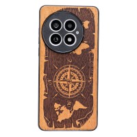mini: Drewniane Etui Bewood do OnePlus 13 RÓŻA WIATRÓW MERBAU (1)