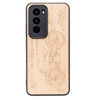 mini: Drewniane Etui Bewood do Oppo Reno 12 Pro 5G HARLEY PATENT ANIEGRE (1)