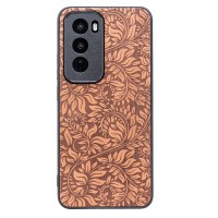 mini: Drewniane Etui Bewood do Oppo Reno 12 5G  LIŚCIE JABŁOŃ (1)