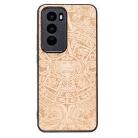 mini: Drewniane Etui Bewood do Oppo Reno 12 5G  KALENDARZ AZTECKI ANIEGRE (1)