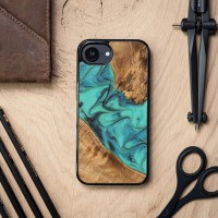 mini: Etui Bewood Unique do iPhone 17e / 16e - Turquoise (3)