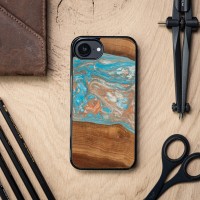 mini: Etui Bewood Unique do iPhone 17e / 16e - Planets - Saturn (3)