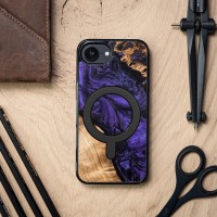 mini: Etui Bewood Unique do iPhone 17e / 16e - Violet z MagSafe (4)