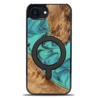 mini: Etui Bewood Unique do iPhone 17e / 16e - Turquoise z MagSafe (1)