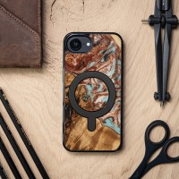 mini: Etui Bewood Unique do iPhone 17e / 16e - Planets - Jowisz z MagSafe (4)